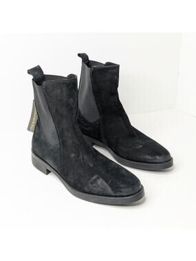 Emanuel Crasto Chelsea Boots, Black Leather, Women's 9 (EU 40)